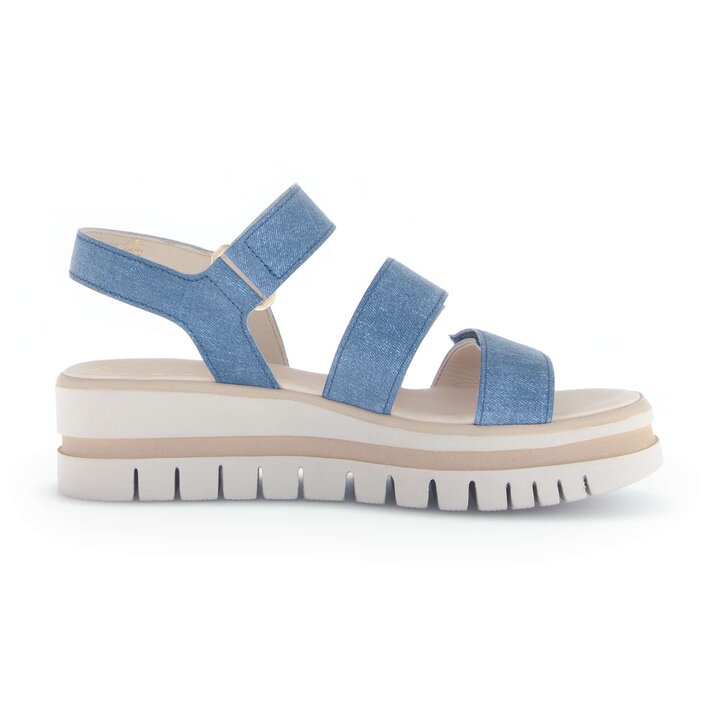 Sandale à plateforme bleu #1