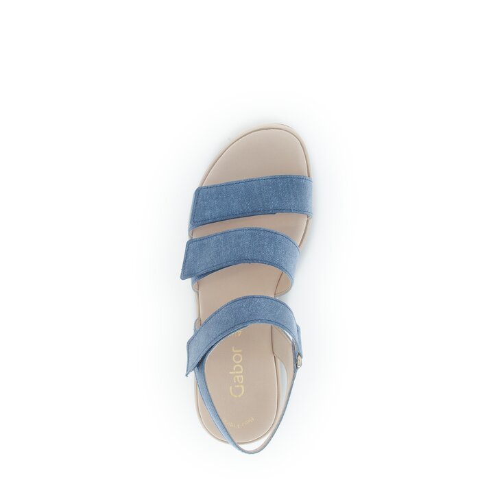 Sandale à plateforme bleu #5