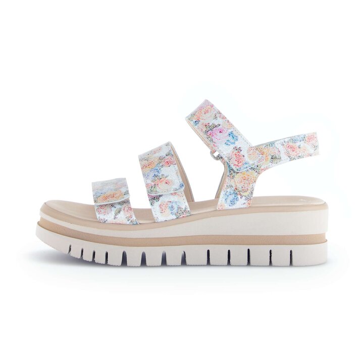 Platåsandaler vit #0