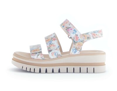 Sandalo con plateau bianco