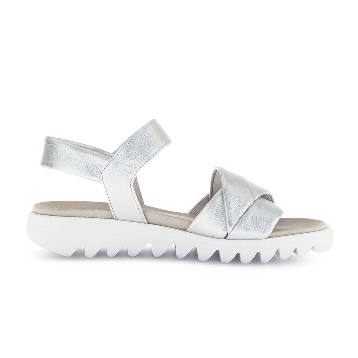 Sandal met riempjes zilver #1