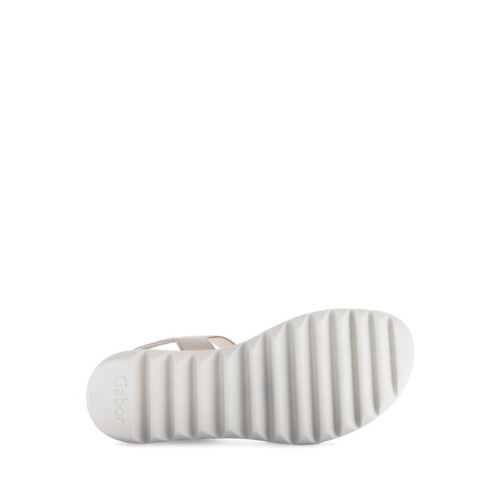 Sandal met riempjes goud #4