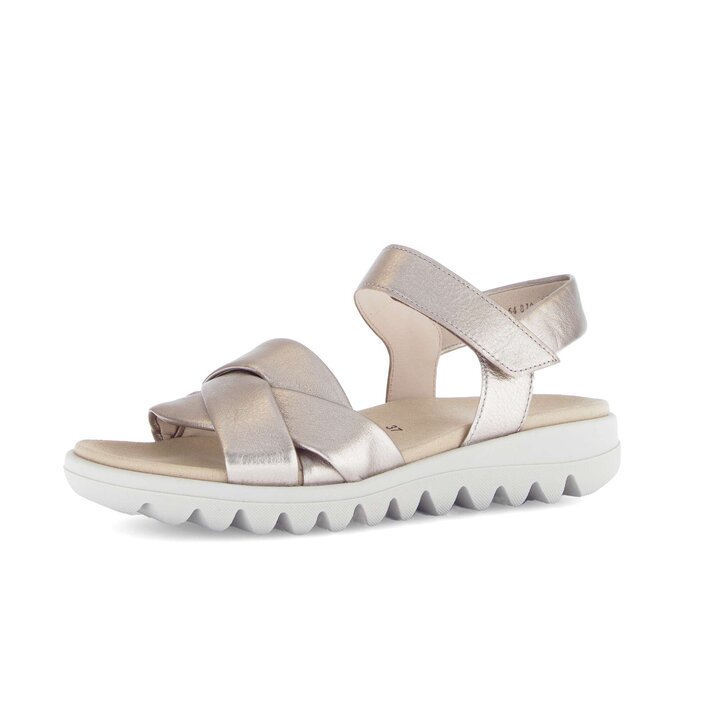 Sandal met riempjes goud #2