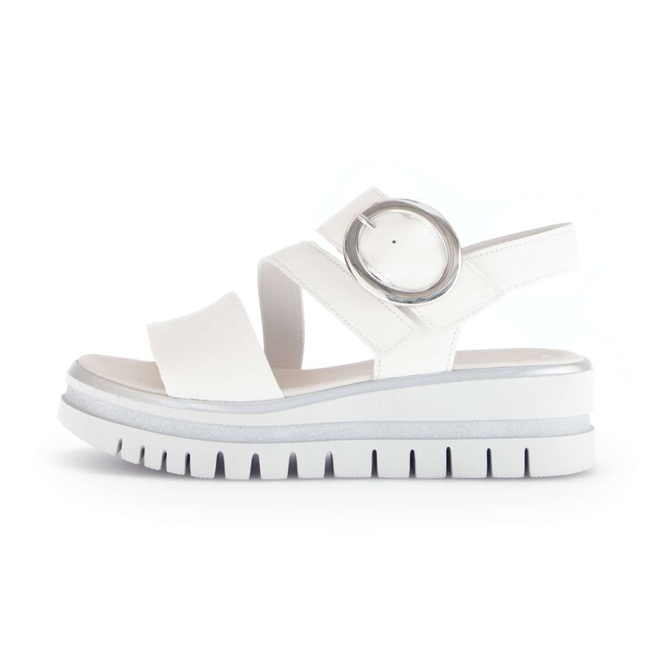 Plateau Sandale weiß #0