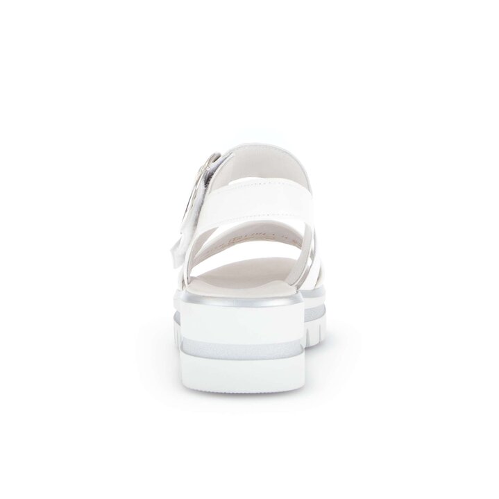 Plateau Sandale weiß #3
