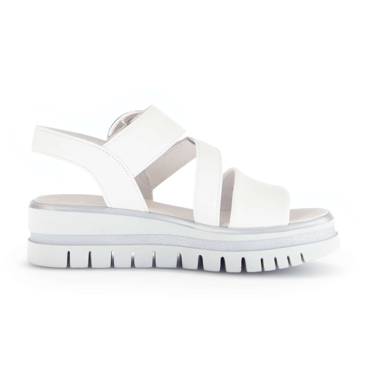 Plateau Sandale weiß #1
