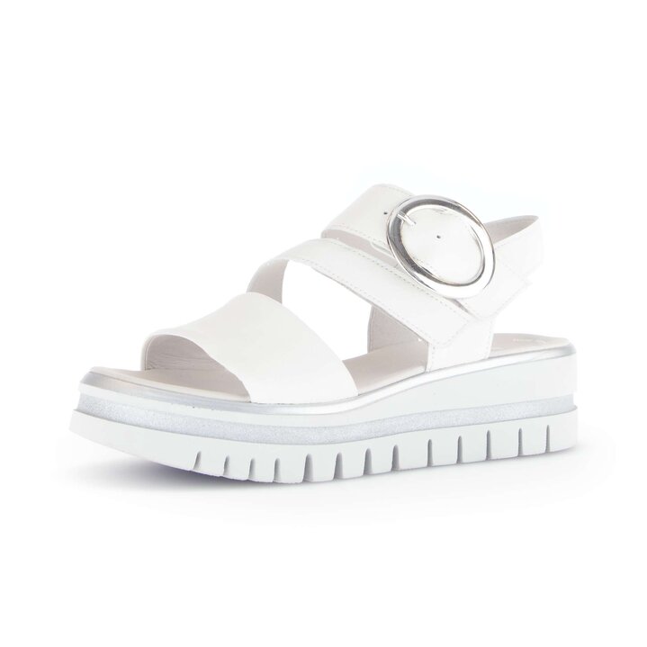Plateau Sandale weiß #2