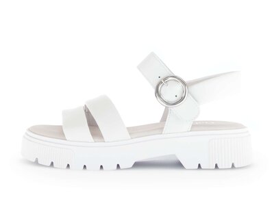 Sandalo con cinturino bianco