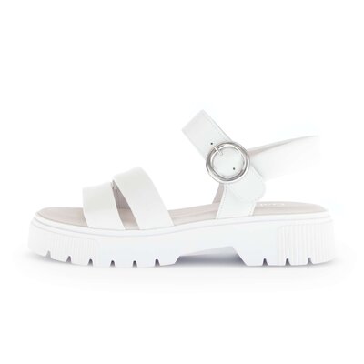 Sandal met riempjes wit