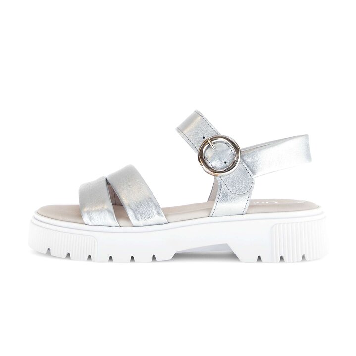 Riemchensandale silber #0