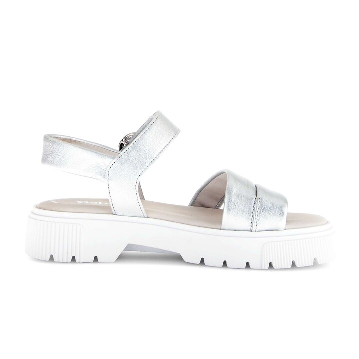 Riemchensandale silber #1