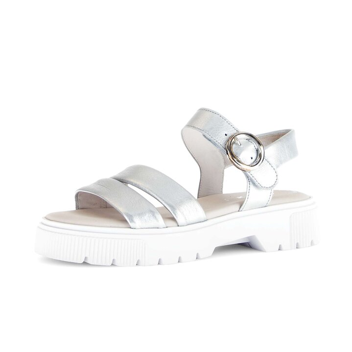 Riemchensandale silber #2