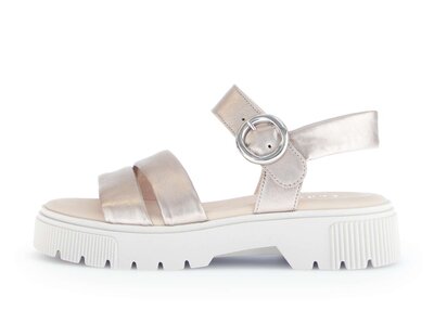 Riemchensandale gold