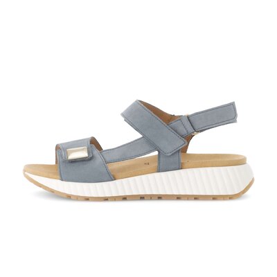 Sandal met riempjes blauw