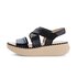 Plateau Sandale schwarz