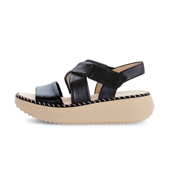 Sandale à plateforme noir #0