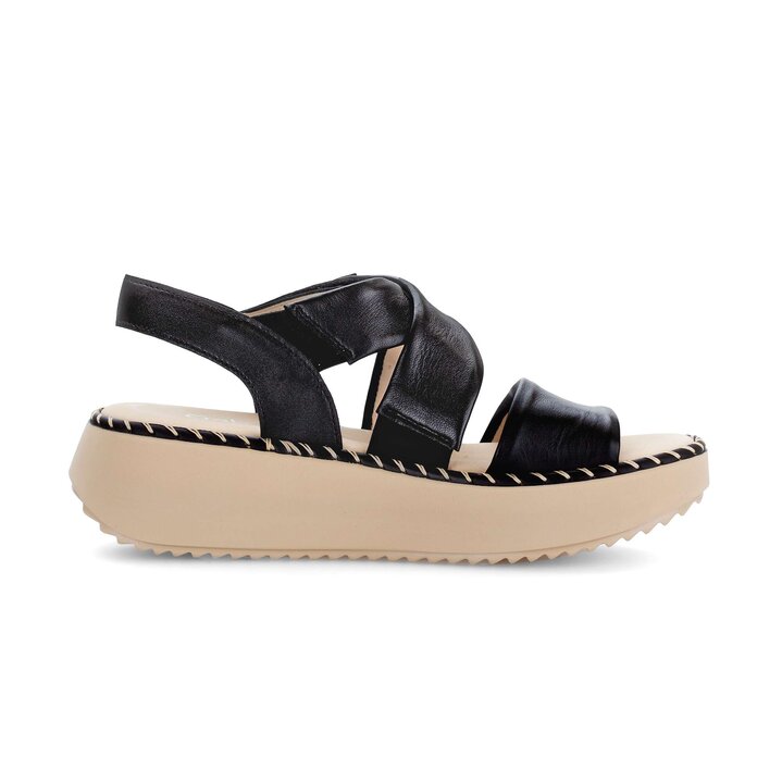 Sandale à plateforme noir #1