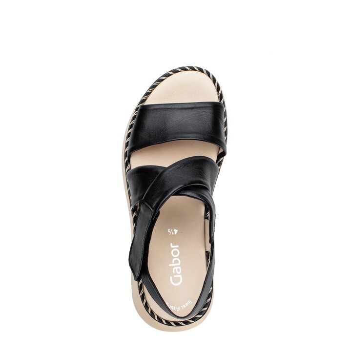 Sandale à plateforme noir #5