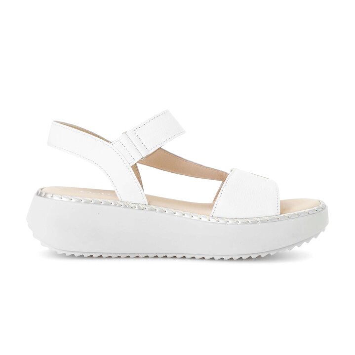 Platåsandaler vit #1
