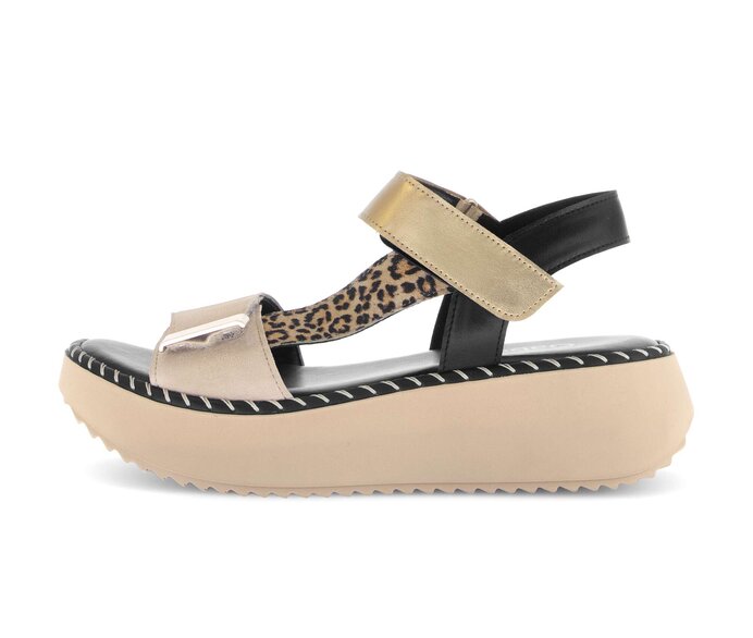 Platform sandal beige #0