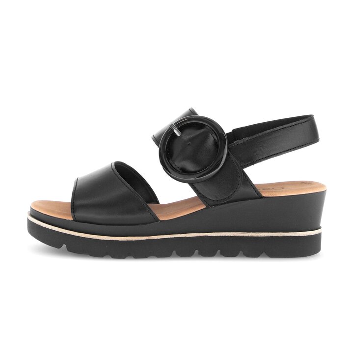 Platåsandaler svart #0