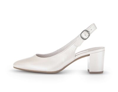 Slingback bianco