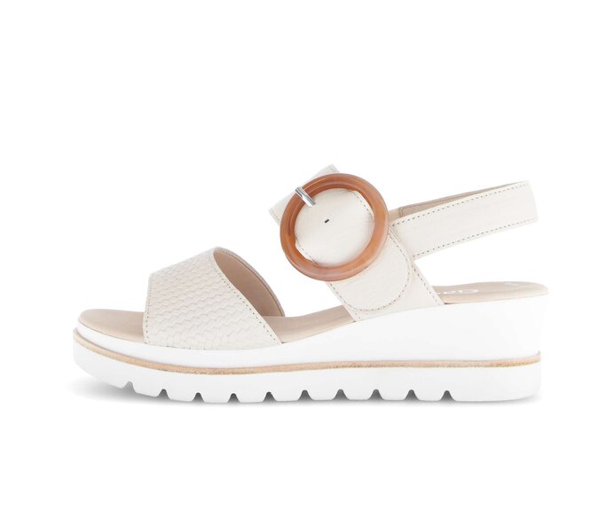 Sandale met plateauzool beige #0