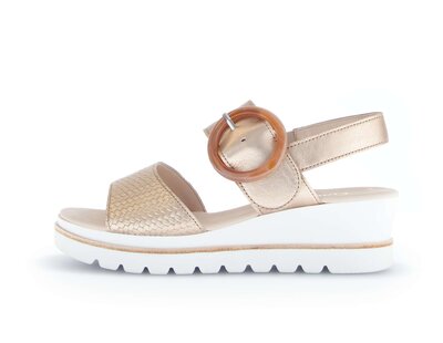 Sandalo con plateau multicolore