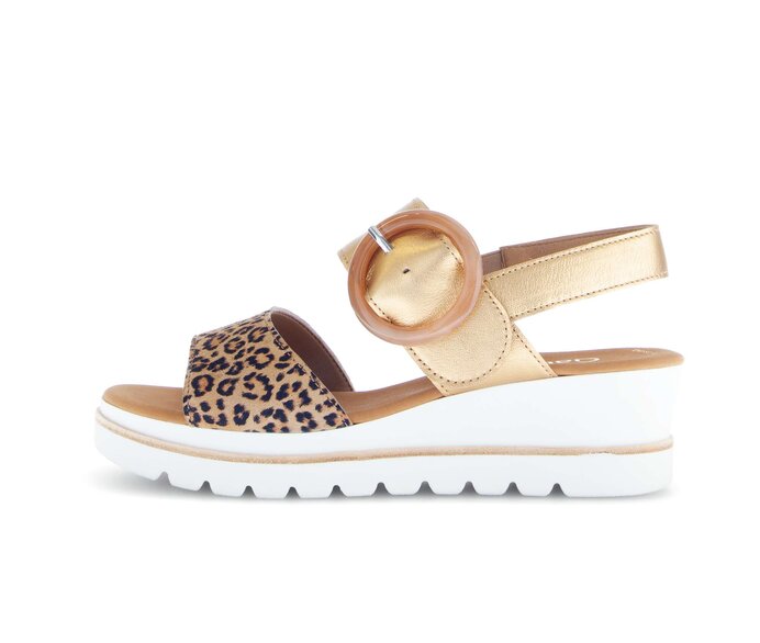 Sandale met plateauzool beige #0