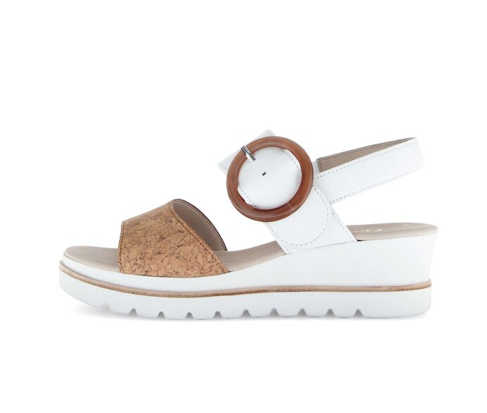 Sandale met plateauzool beige #0