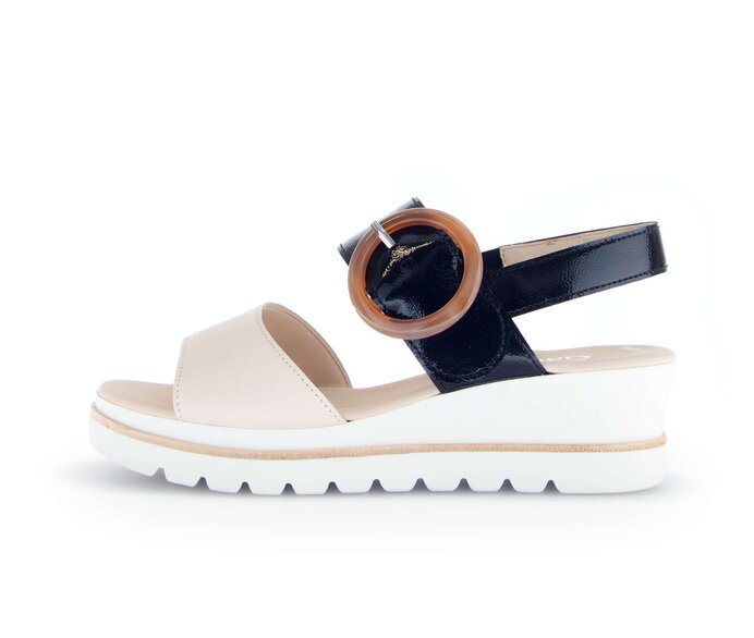 Sandale met plateauzool beige #0