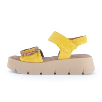 Sandalo con plateau giallo