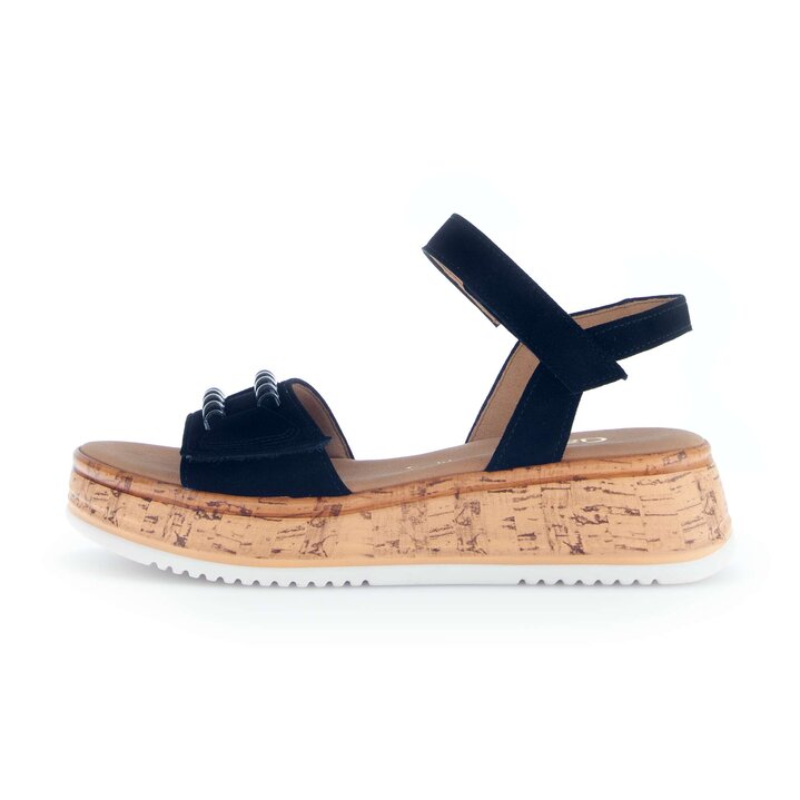 Platåsandaler svart #0