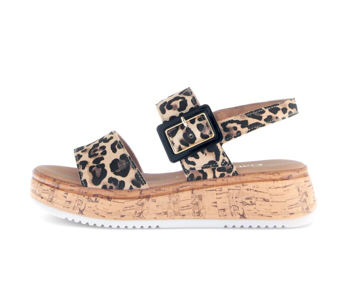 Sandale met plateauzool beige #0