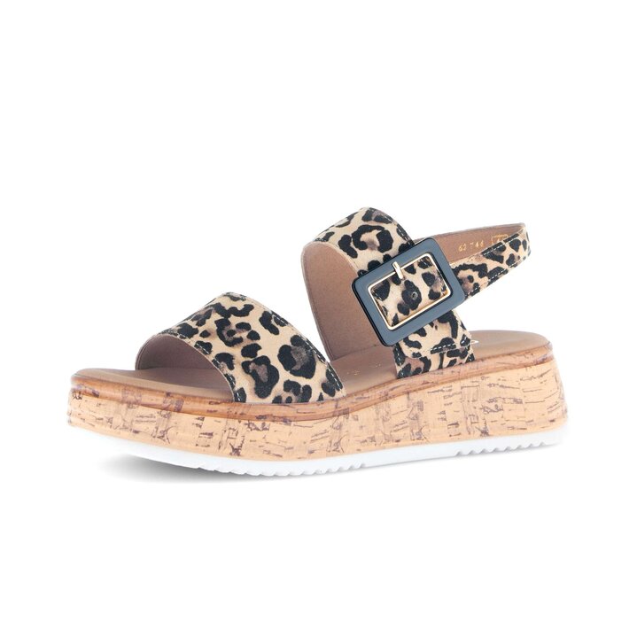 Platåsandaler beige #2