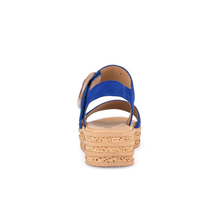 Platåsandaler blå #3