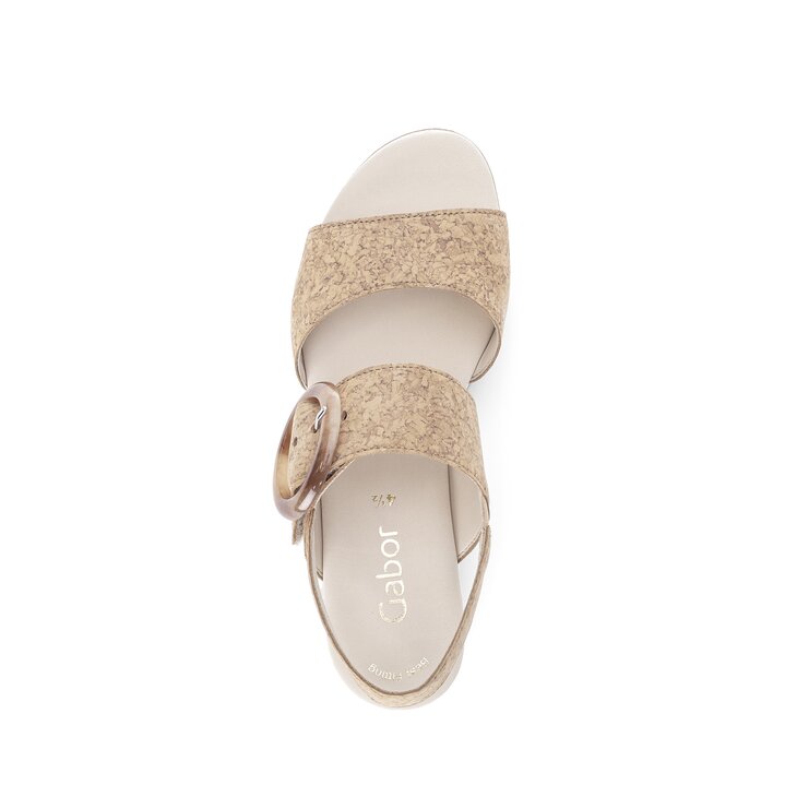 Sandale à plateforme marron #5