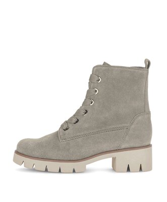 Schnürstiefelette grün