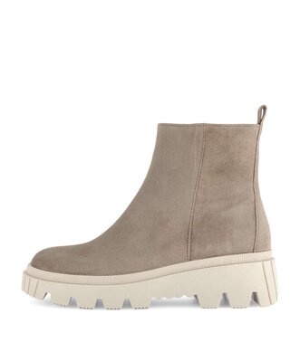 Sportief enkellaarsje beige