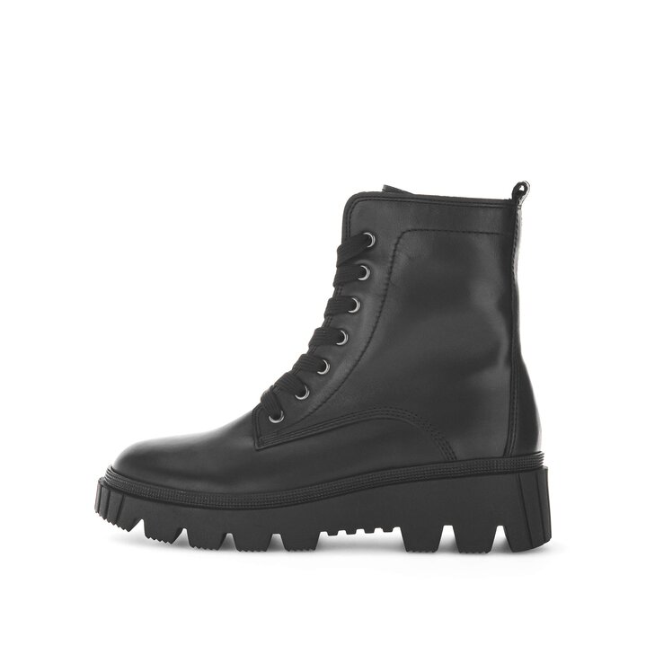 Schnürstiefelette schwarz #0