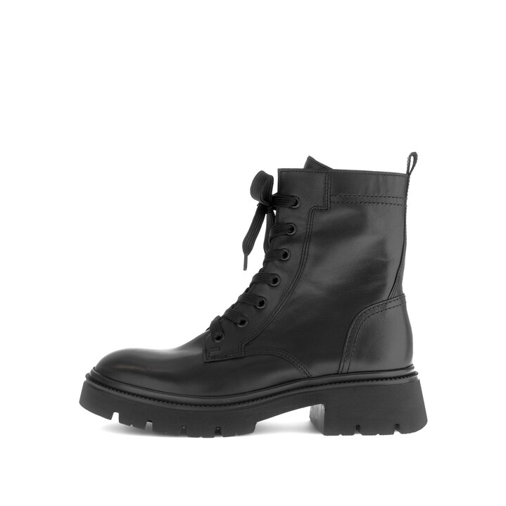 Schnürstiefelette schwarz #0