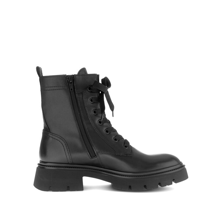 Schnürstiefelette schwarz #1