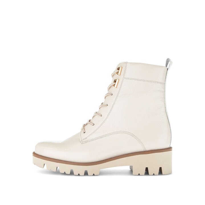 Schnürstiefelette creme #0