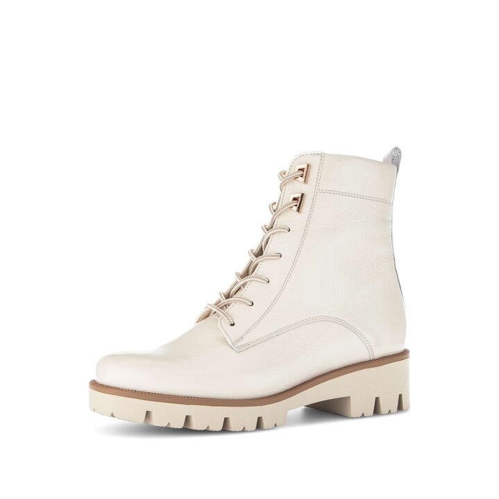 Schnürstiefelette creme #2