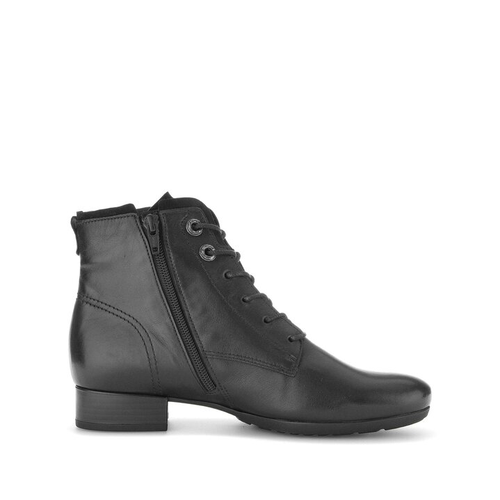 Schnürstiefelette schwarz #1