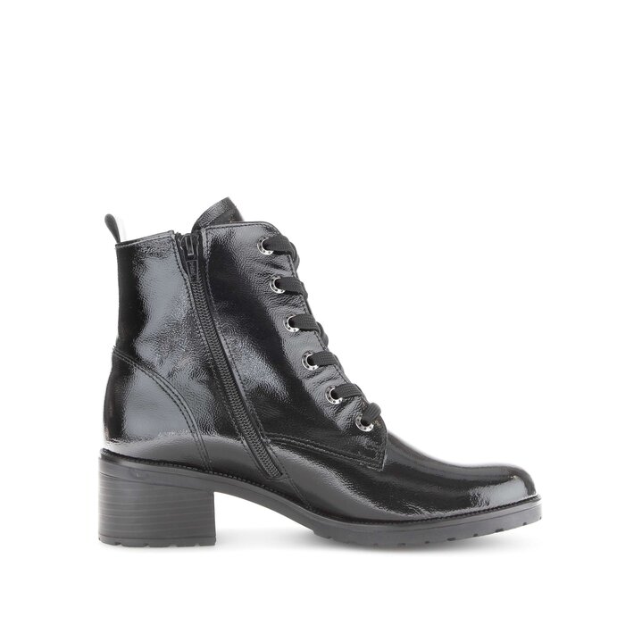 Schnürstiefelette schwarz #1