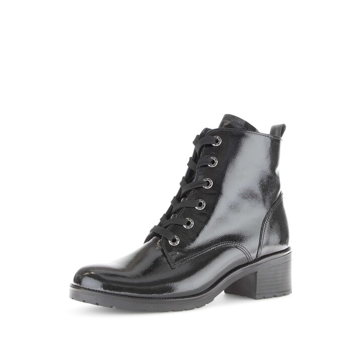 Schnürstiefelette schwarz #2