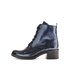 Schnürstiefelette blau