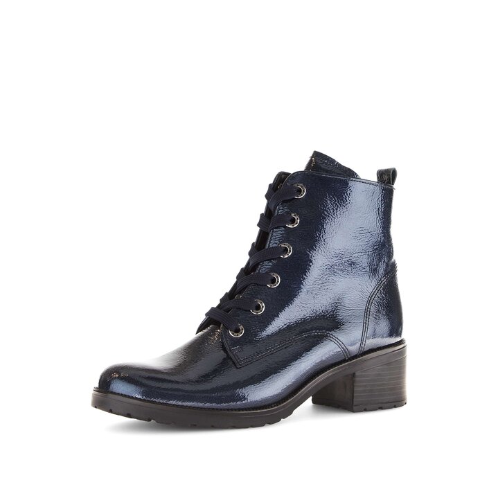 Schnürstiefelette blau #2