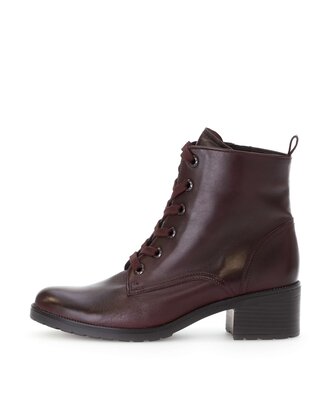 Schnürstiefelette rot